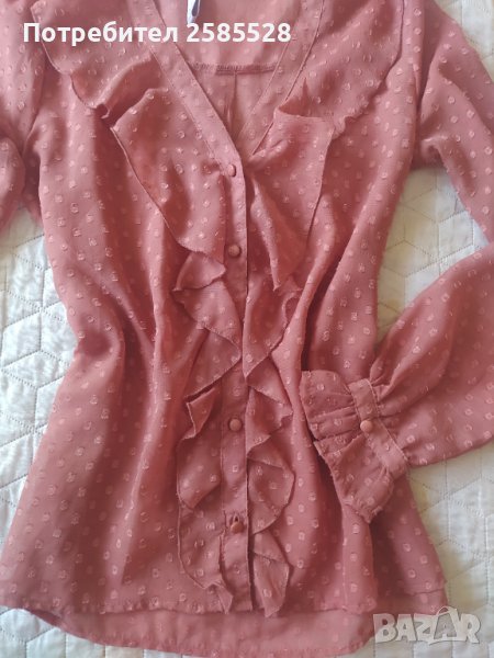 Дамска риза с къдрички, снимка 1