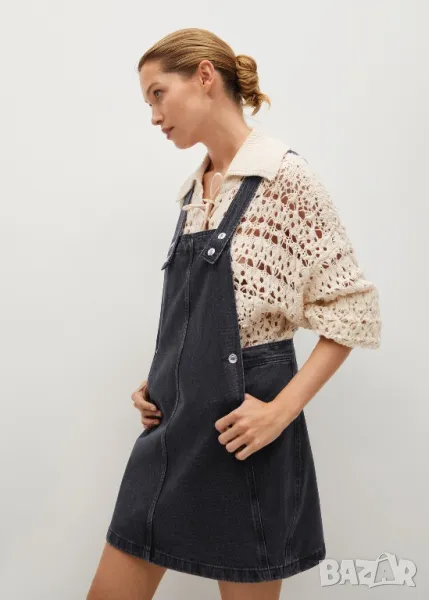 MANGO Дамски дънков сукман  , снимка 1