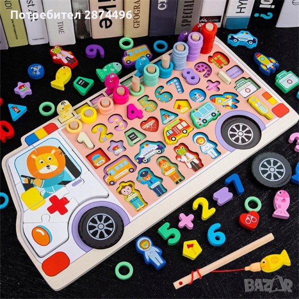 3976 Образователна дъска-монтесори, снимка 1