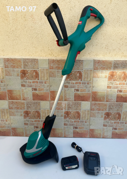 BOSCH ART 26-18 Li - Акумулаторен тример 18V 3.0Ah перфектен!, снимка 1