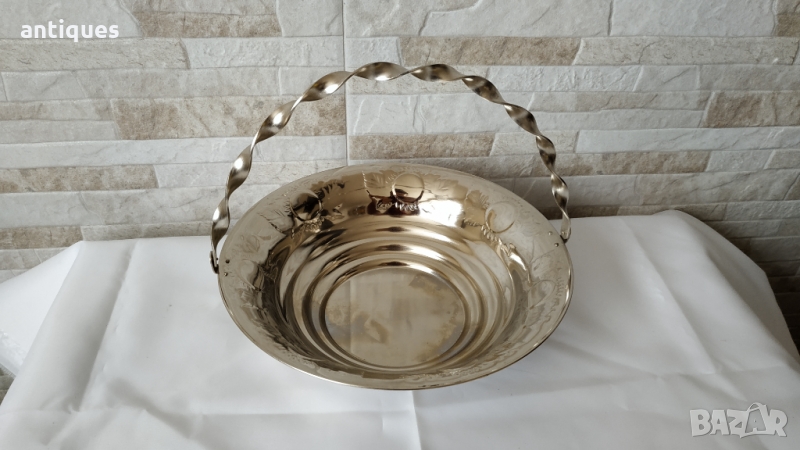 Метална фруктиера / панер от соц-а - НОВ, снимка 1