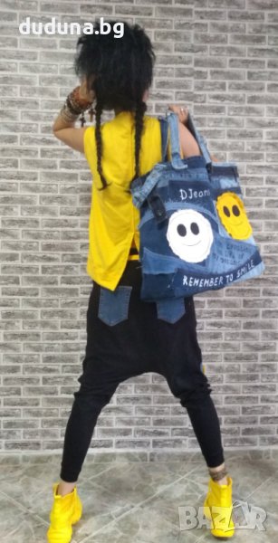 Дива дамска дънкова чанта на duduna!, снимка 1