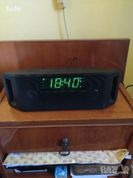 радио часовник - колона, снимка 1