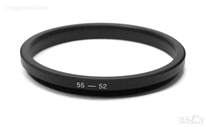 55мм- 52мм Преходник за филтър на резба, Step-Down Lens Filter Adapter Ring, снимка 1