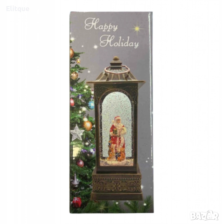 Златист коледен фенер, снимка 1