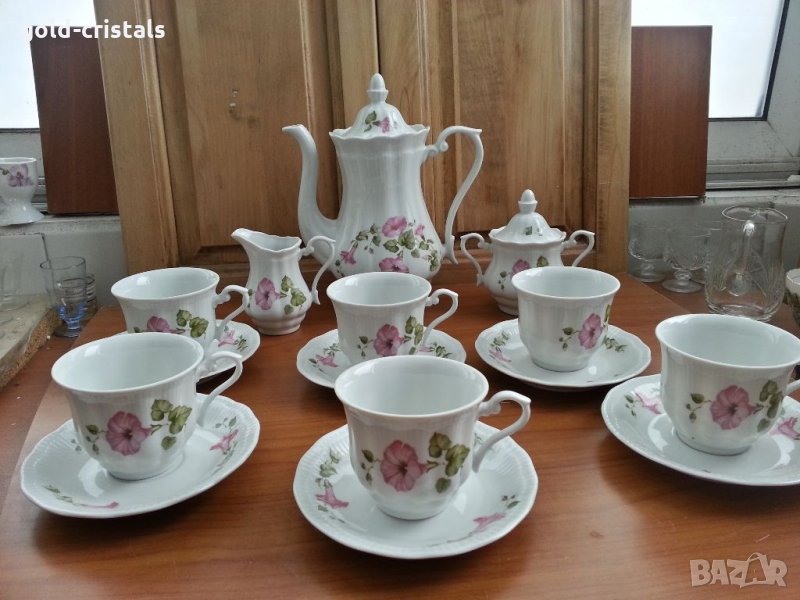 Стар полски порцелан чаши за чай кафе , снимка 1