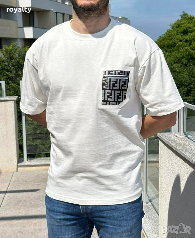 Fendi Мъжка Памучна Тениска , снимка 1