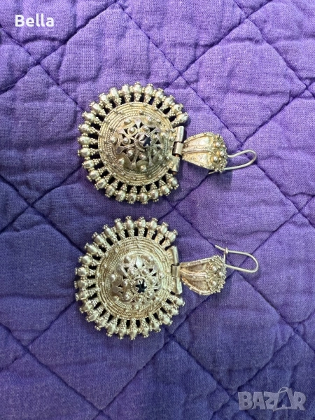 сребърни обеци арпалии, снимка 1