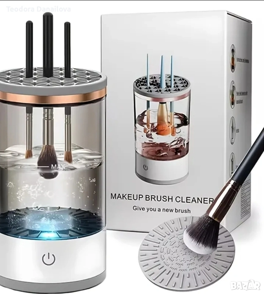 Уред за почистване на четки за грим, снимка 1