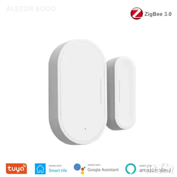 Wi-Fi smart магнитен сензор за прозорци и врати - Smart Life 20214251, снимка 1