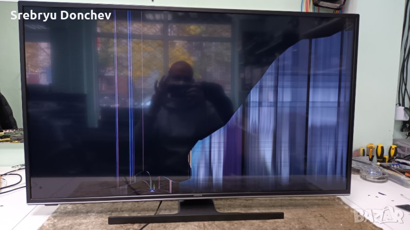 Hitachi 43HAK6150 със счупен дисплей-захранване 17IPS72/Main Board 17MB170/T-con HV430QUBH10, снимка 1