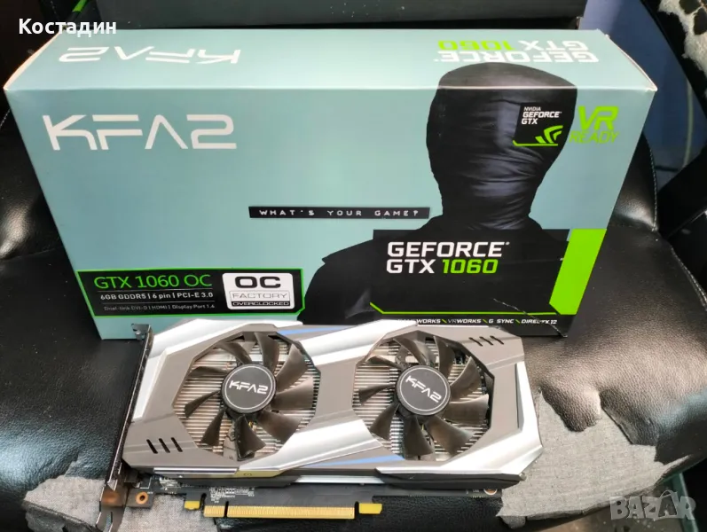 KFA2 GEFORCE GTX 1060 OC 6GB, снимка 1