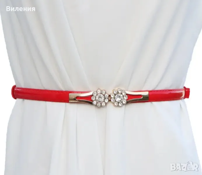 Елегантен колан с красива декорация с фини кристали, снимка 1