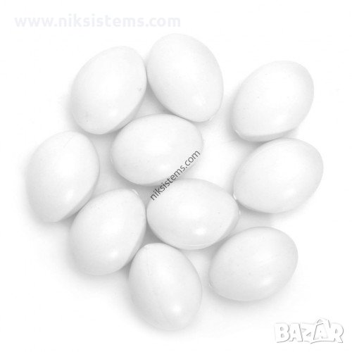 Изкуствени Яйца за Гълъби пластмасови - Natural - Арт. №: 906271, снимка 1