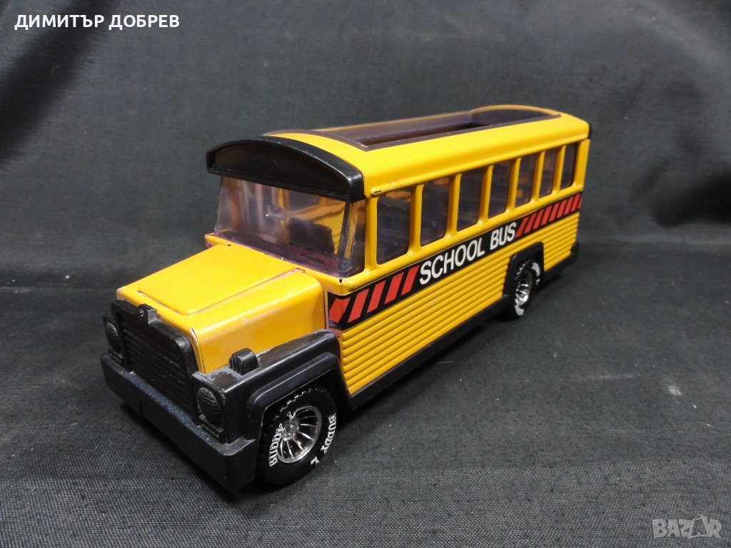 СТАРА РЕТРО МЕТАЛНА ИГРАЧКА УЧИЛИЩЕН АВТОБУС BUDDY-L HONG KONG 1981, снимка 1