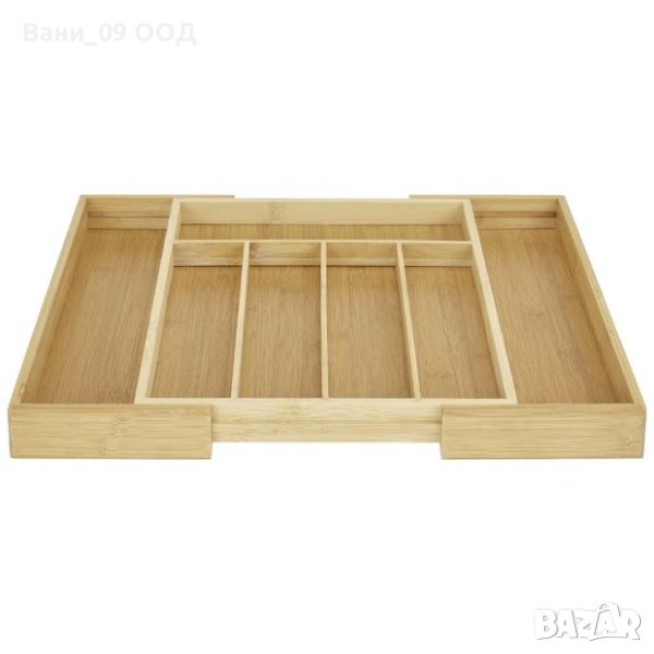 Бамбуков органайзер за прибори, снимка 1