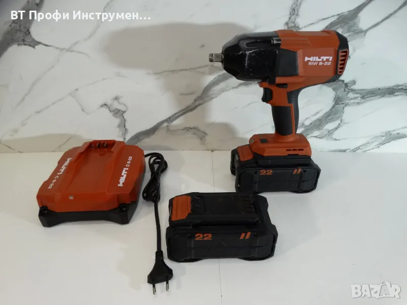 2024 Hilti SIW 8 - 22 / Nuron / 2 x 8.0 Ah - Мощен гайковерт 1000 Nm, снимка 1