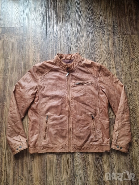 Страхотно мъжко кожено яке MARIO CONTI размер 2XL, снимка 1