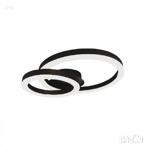 LED плафон кръгъл 20W 3000K VT-7788 V-TAC черен, снимка 1