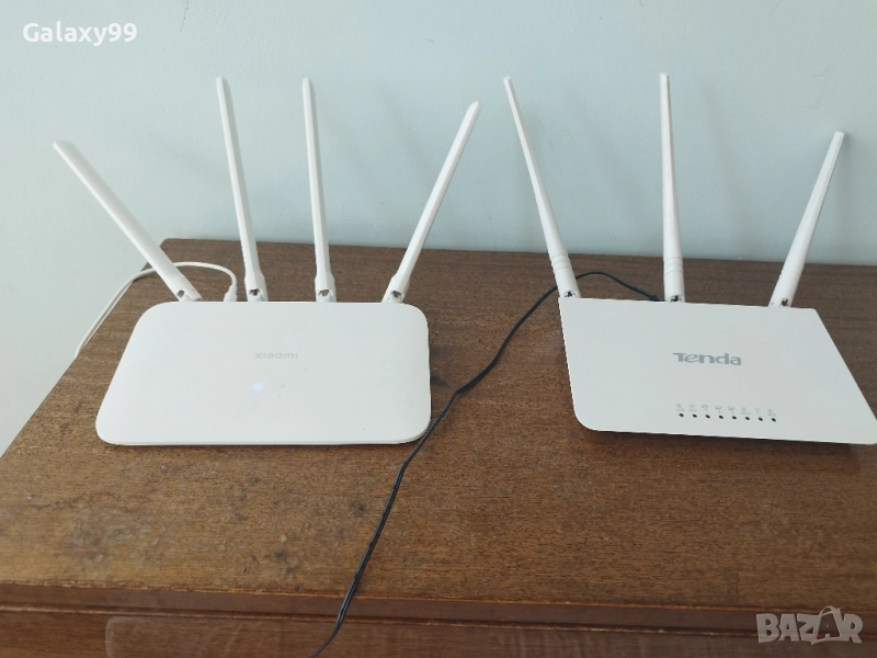 2 рутера - Xiaomi Mi 4A 2.4/5GHz и Tenda N300 2.4GHz за 30лв общо., снимка 1