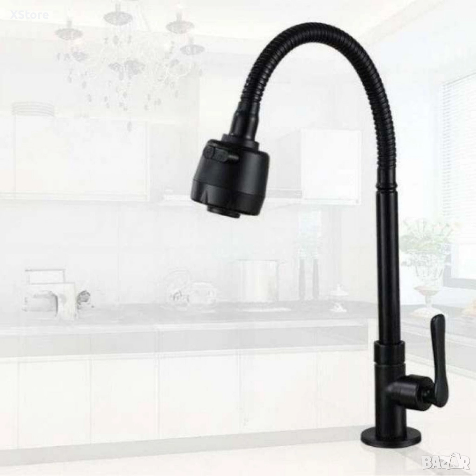Кухненски смесител , стил и красота в черно САМО ЗА СТУДЕНА ВОДА, снимка 1