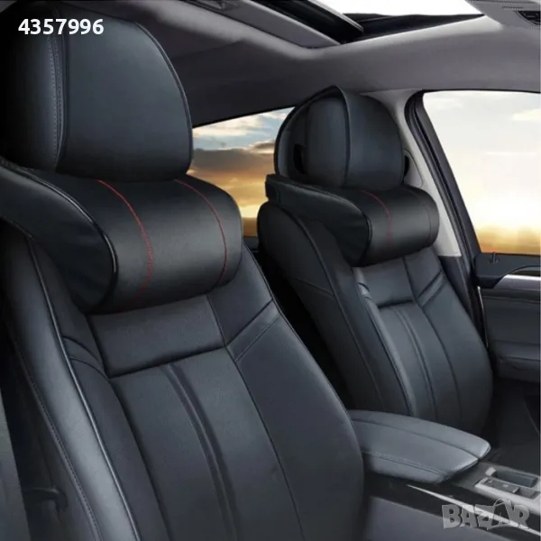  Възглавница за врат - 2577 - черни, снимка 1