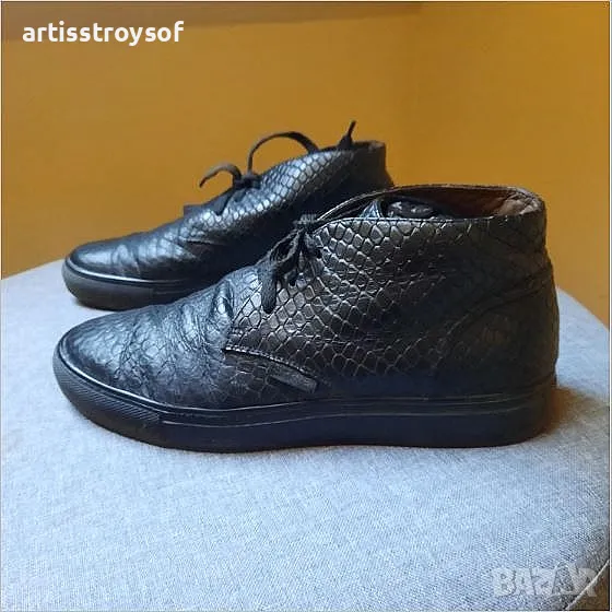 Естествена кожа боти Daris , номер 41- 42, снимка 1