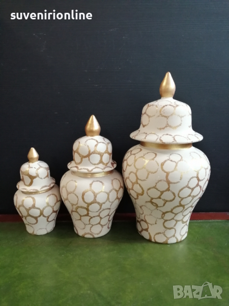 Тройка декоративни вази , снимка 1