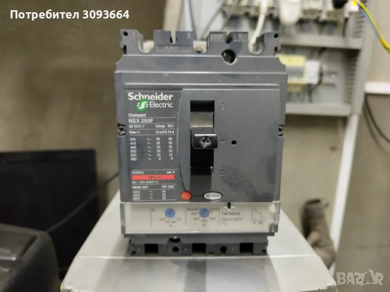Автоматичен прекъсвач Schneider NSX 200A, снимка 1