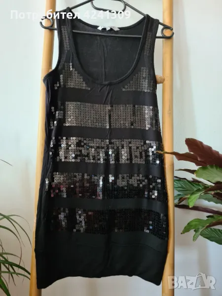 Черен дълъг потник Clockhouse, снимка 1