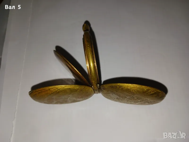 Корпус с капаци за стар джобен часовник, снимка 1