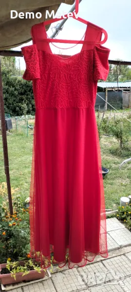 Продавам официална червена рокля, снимка 1