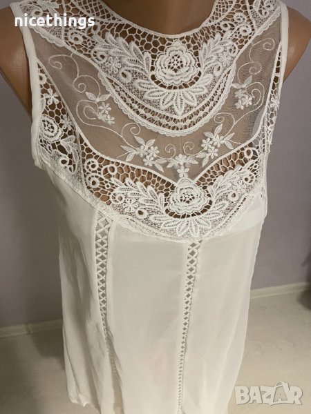 Бяла рокля размер S, снимка 1