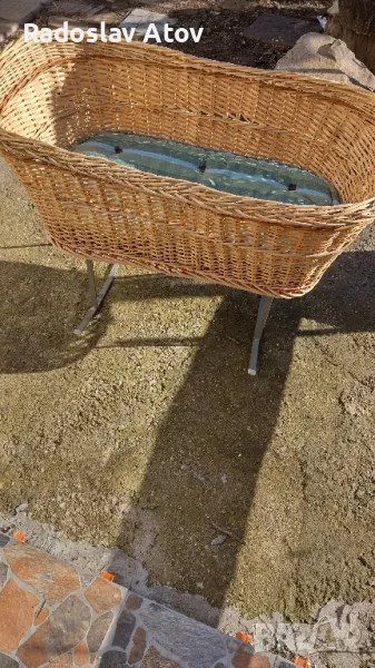 Плетено легло люлка за бебе , снимка 1