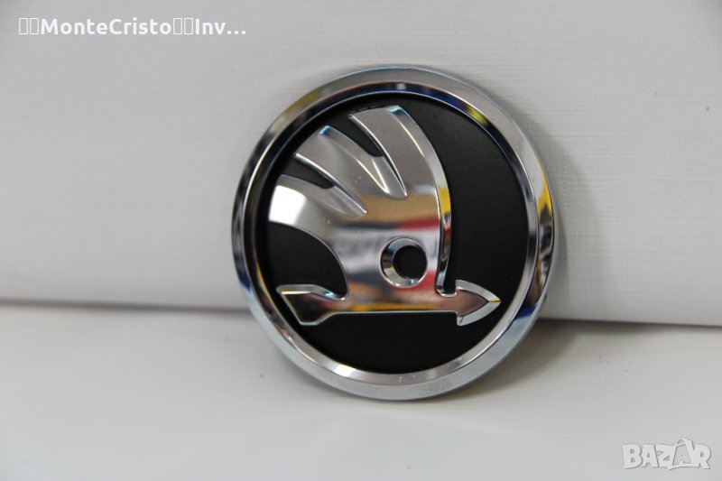 Предна емблема Skoda Citigo (2012-2017г.) емблема преден капак / 1ST 853 601 A / 1ST853601A, снимка 1