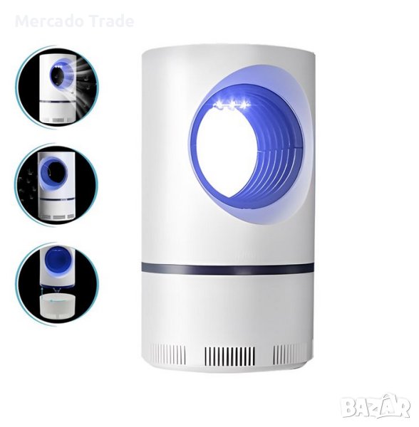 Електрически капан Mercado Trade, За насекоми, 5W, USB, Бял, снимка 1