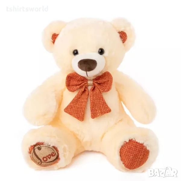 Ново плюшено Мече с надпис LOVE, 40см, снимка 1