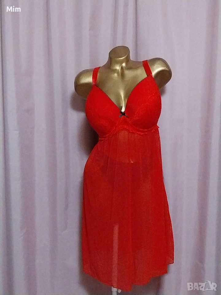 Janina 100 D Червена ефирна нощница , снимка 1