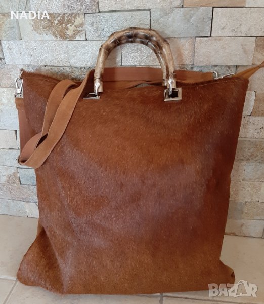 Луци Lucy Чанта от естествена кожа, снимка 1