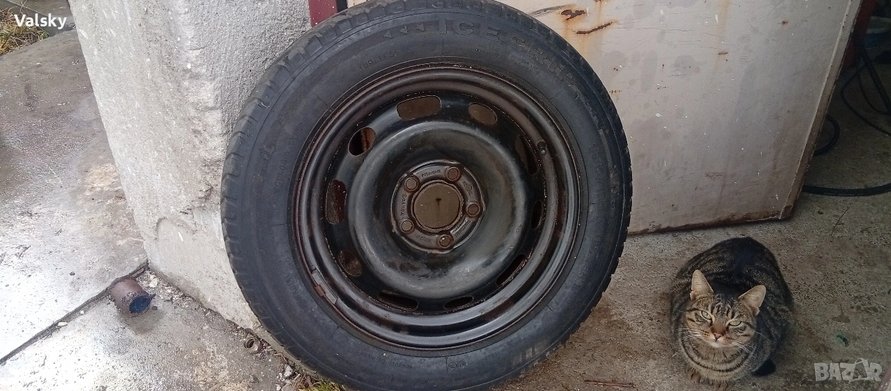 Volvo стоманена джанта 15x6.5J с гума 185/65/15 , снимка 1