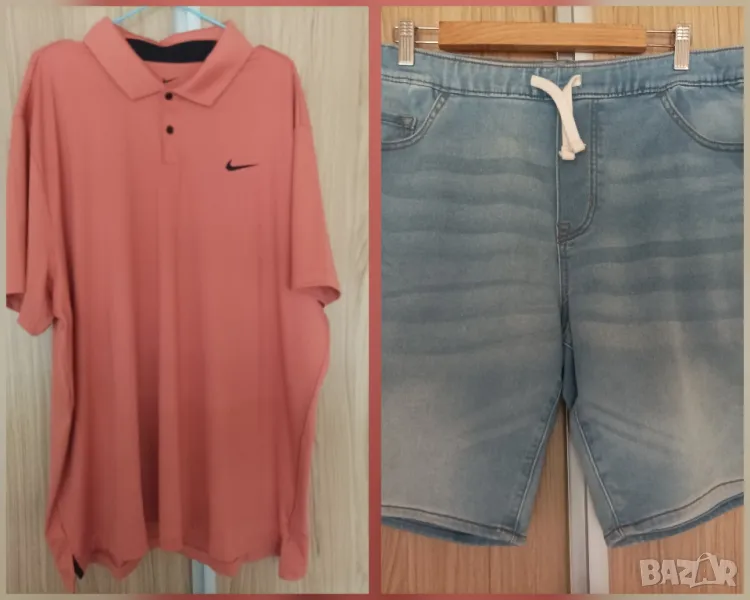 Комплект тениска Nike с дънкови меки панталони , снимка 1