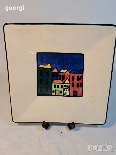 Temuka pottery Ноза Зеландия Керамична декоративна чиния   4/3, снимка 1