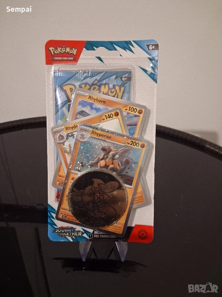 Pokémon TCG – Journey Together блистер с промо карти и монета (запечатан), снимка 1