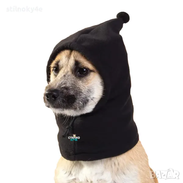 2 в 1: Шапка и шал за домашен любимец Зимна шапка за куче Шал за куче Кучешка шапка, снимка 1