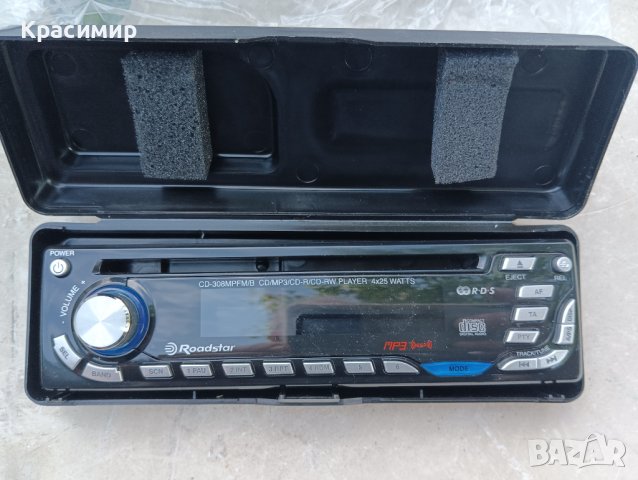 Стар касетофон за кола - CD - Roadstar, нов,  не е поставян.