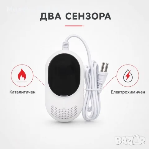 Датчик за газ, LPG и въглероден оксид 2 в 1, снимка 3 - Аларми и датчици - 55906855