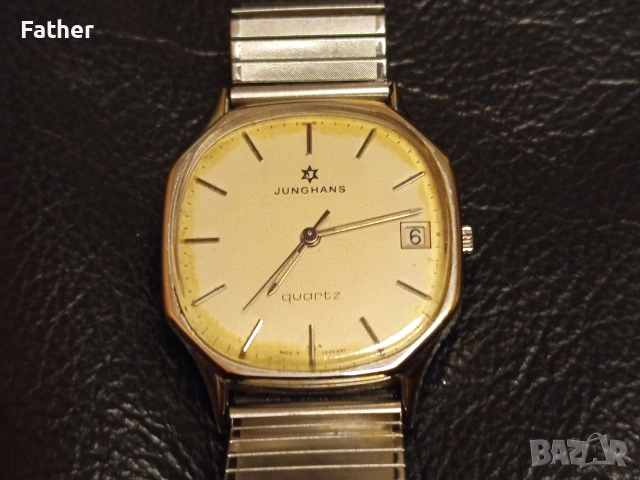 Винтидж кварцов часовник Junghans, снимка 2 - Мъжки - 53738604