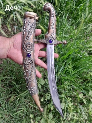 Стари качествени Кавказка Кама Кинжал между 36 и 55см, снимка 6 - Антикварни и старинни предмети - 48458703