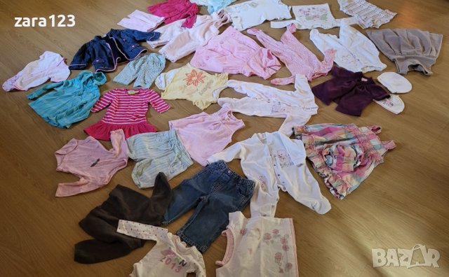 Лот (29 броя) дрехи за момиче 0-9м ( gap, marks & spencer, george, f&f