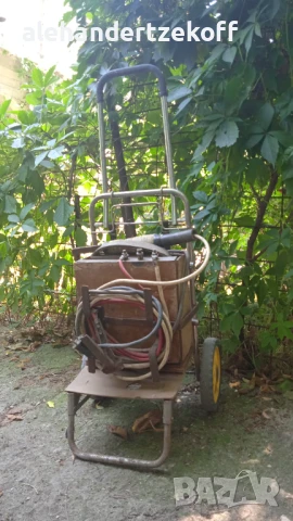 Електрожен монофазен с дръжка и количка